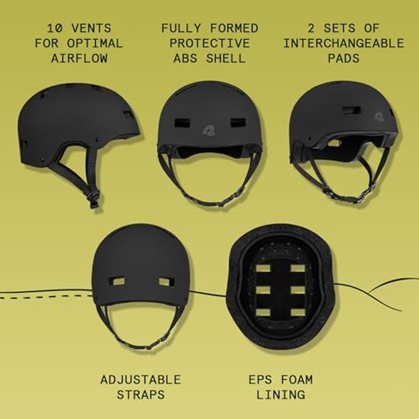 Retrospec Dakota Bike Helmet Skateboard Helmet Premium Protection Size Large