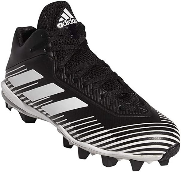 Adidas Men's FBG61 Football Shoe Black/White/Grey Size 9.5