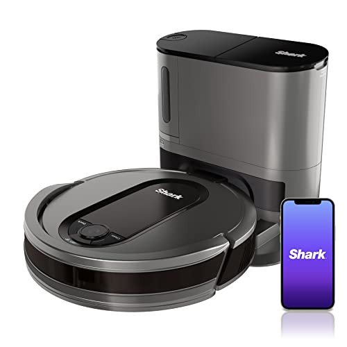 SHARK AV911S EZ ROBOT VACUUM SELF-EMPTY BASE BAGLESS ROW-BY-ROW - GRAY