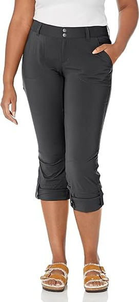 COLUMBIA WOMEN'S SATURDAY TRAIL STRETCH PANT REGULAR FIT - SIZE: WOMEN 18 - GRAY New