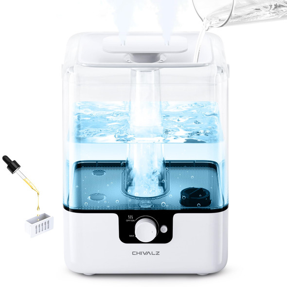 6L Humidifiers for Bedroom Large Room Home CHIVALZ - White