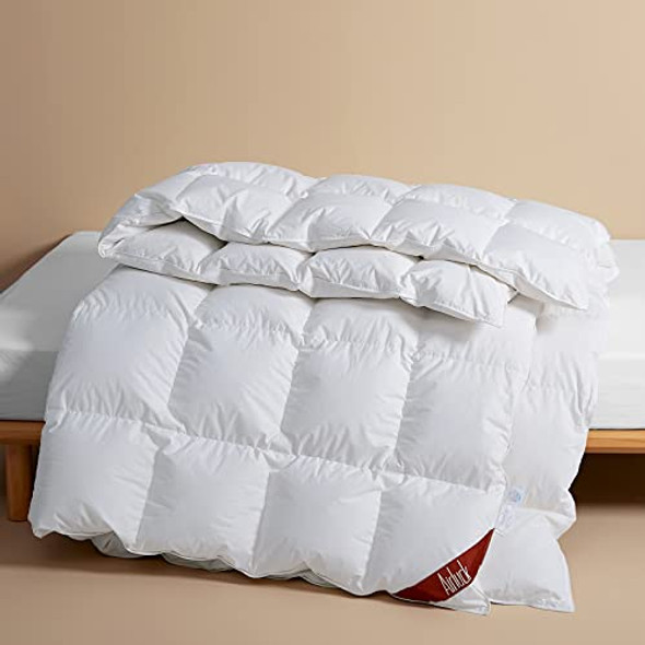 Airluck Feather Down Comforter Twin Size Hotel Fluffy Duvet 68" x 90" - White New