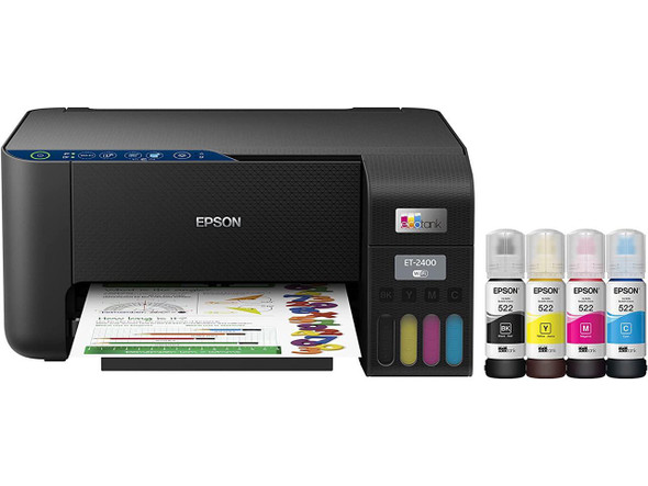 Epson EcoTank ET-2400 Wireless Color All-in-One Cartridge-Free Supertank Printer