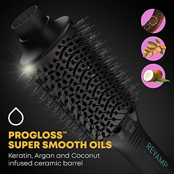 Revamp Progloss Perfect Blow Dry Volume Styler - Ceramic Barrel Hair Dryer Bru