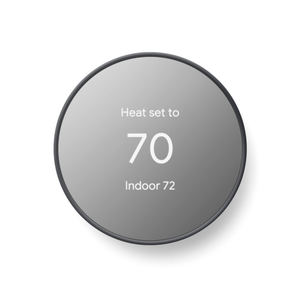 GOOGLE NEST SMART PROGRAMMABLE WIFI THERMOSTAT CHARCOAL New