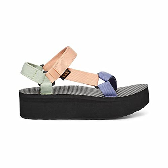 TEVA WOMEN'S W FLATFORM UNIVERSAL SANDAL SHERBERT MULTI - SIZE: WOMEN 8 New