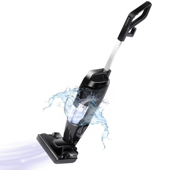 IULULU VCS-160A Vacuum Cleaner and Steam Mop Combo, 16Kpa, HEPA - Black