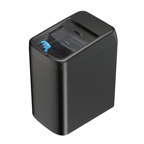 ELLO&ALLO GARBAGE CAN 13 GALLON 50 LITER KITCHEN MOTION SENSOR TRASH CAN - BLACK