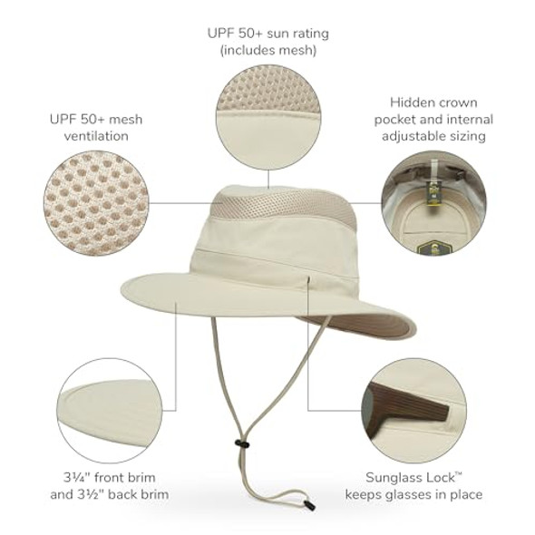 S2A09016B22309 SUNDAY AFTERNOONS MEN'S CHARTER HAT SIZE: MEN MEDIUM - CREME New