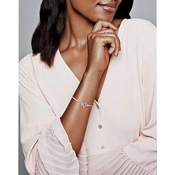 PANDORA PANDORA MOMENTS T-BAR SNAKE CHAIN 925 STERLING SILVER BRACELET