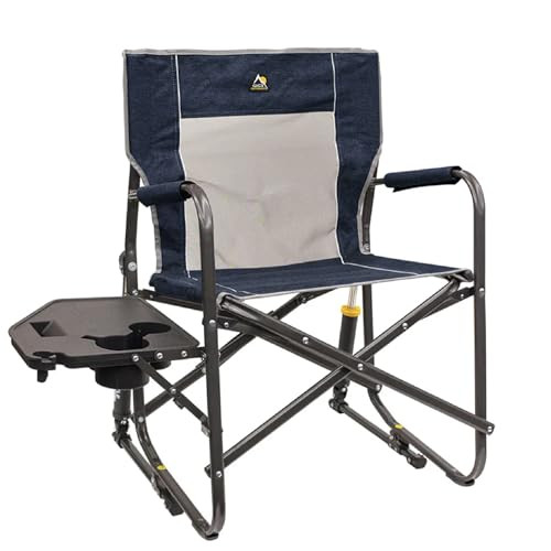 GCI OUTDOOR Freestyle Rocker with Side Table Camping Chair Portable - Indigo