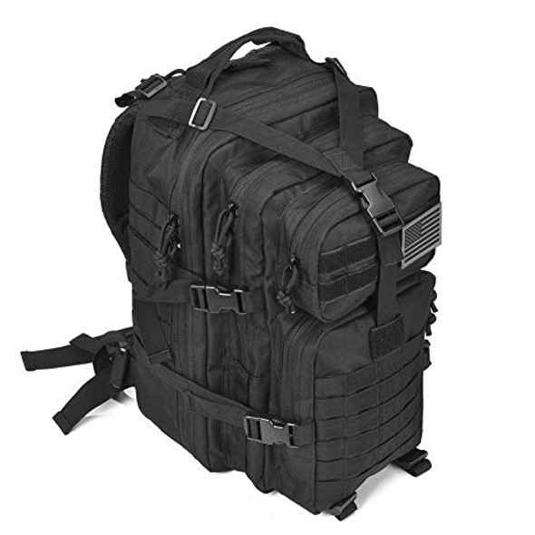REEBOW GEAR MILITARY TACTICAL BACKPACK SMALL MOLLE ASSAULT PACK, 34L - BLACK