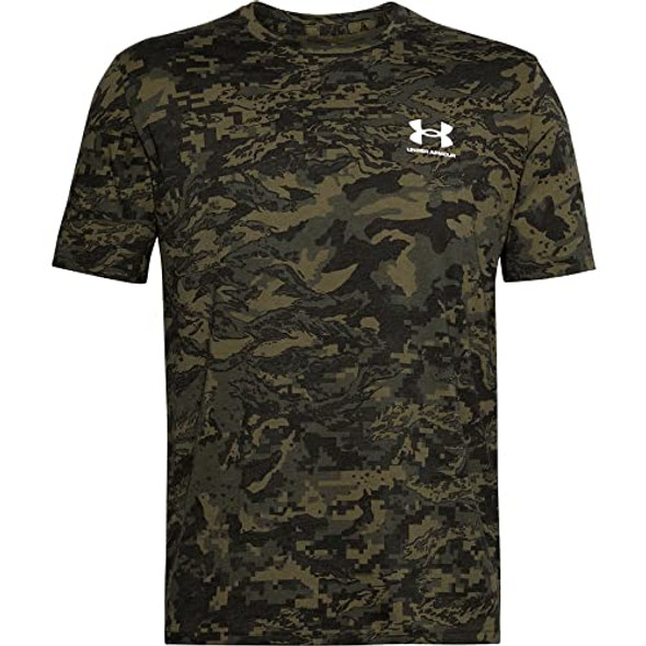 UNDER ARMOUR MEN'S ABC CAMO SHORT SLEEVE CAMO GREEN/BLACK/WHITE M