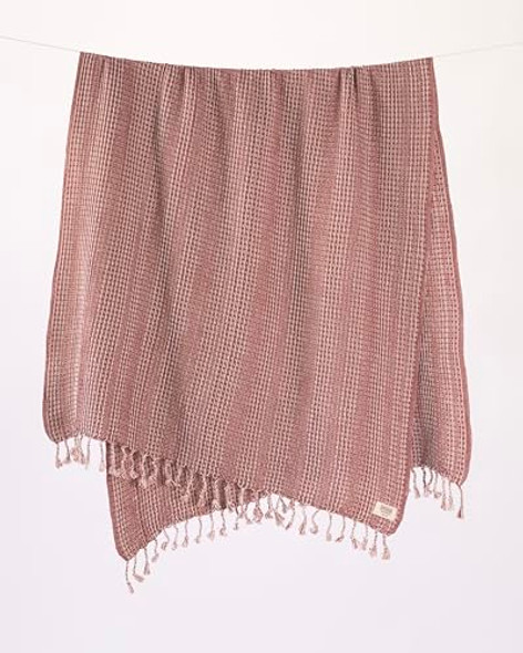 Teema Large Turkish Beach Towel - 100% Turkish Cotton - Sand Free - Fast Drying New