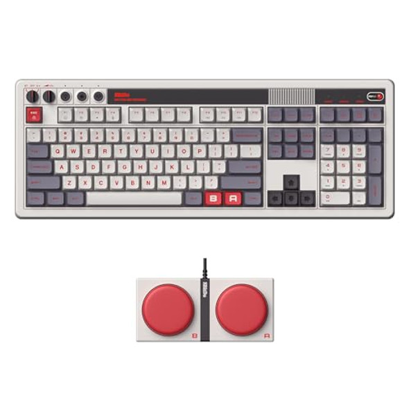 8BitDo Retro 108 Mechanical Keybd 108 Keys N Edition, Bluetooth/2.4G/USB-C