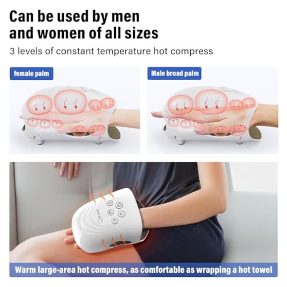 COTSOCO HAND MASSAGER WITH HEAT AND COMPRESSION MA315 - WHITE