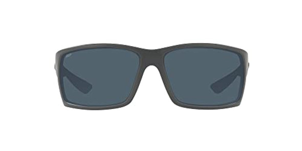 Costa Del Mar Men's Rectangular Sunglasses Matte Grey/Grey Polarized
