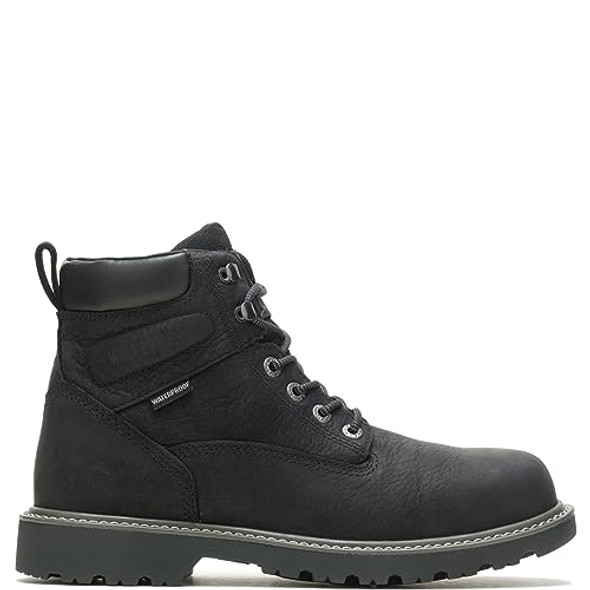 Wolverine Men's Floorhand Waterproof 6” Work Boot Black Size 9.5