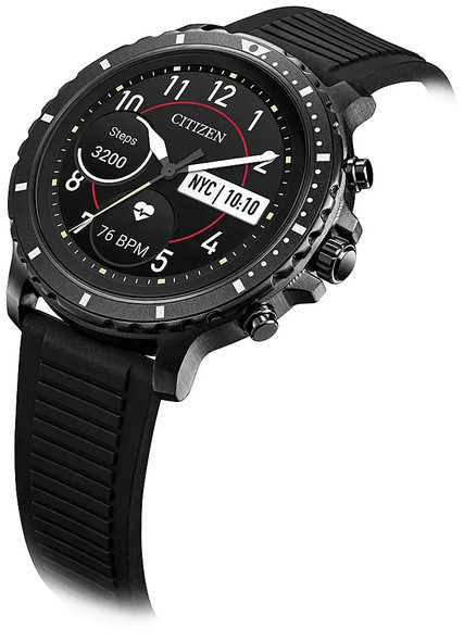 CITIZEN - CZ SMARTWATCH 46MM STAINLESS STEEL CASE - BLACK