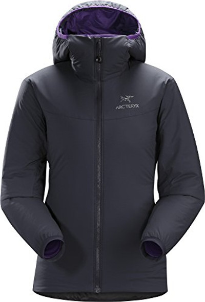 14660 ARC'TERYX ATOM HOODY WOMEN WARM SIZE S BLACK SAPHIRE