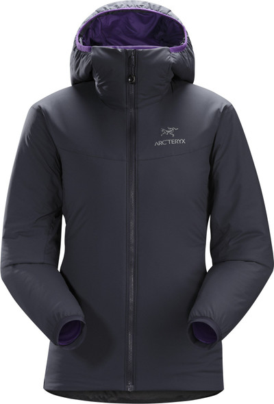 14660 ARC'TERYX ATOM HOODY WOMEN WARM SIZE S BLACK SAPHIRE