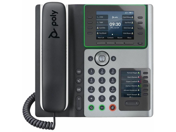HP Poly Edge E400 IP Phone and PoE enabled, Corded desktop phone TAA Compliant |