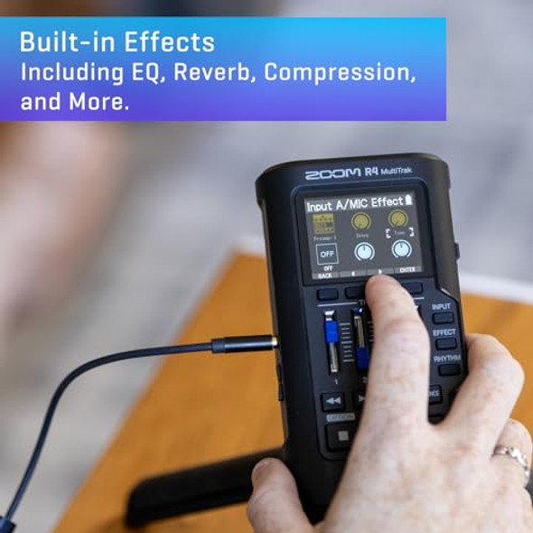 ZOOM R4 MULTITRAK SD RECORDER AND USB AUDIO INTERFACE - BLACK