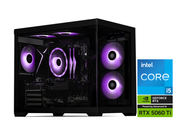 STORMCRAFT Gaming PC SIRIUS Intel Core i5-14400F NVIDIA GeForce RTX 5060 TI 8GB