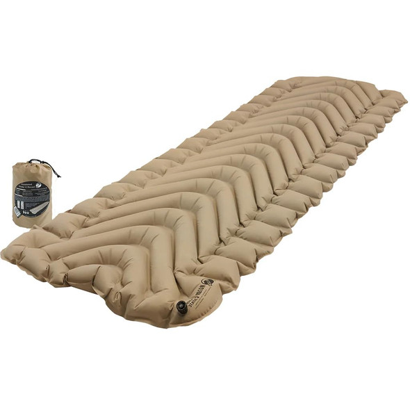 KLYMIT STATIC V INFLATABLE SLEEPING PAD, 3", 06IVCY01CEU - COYOTE SAND INSULATED