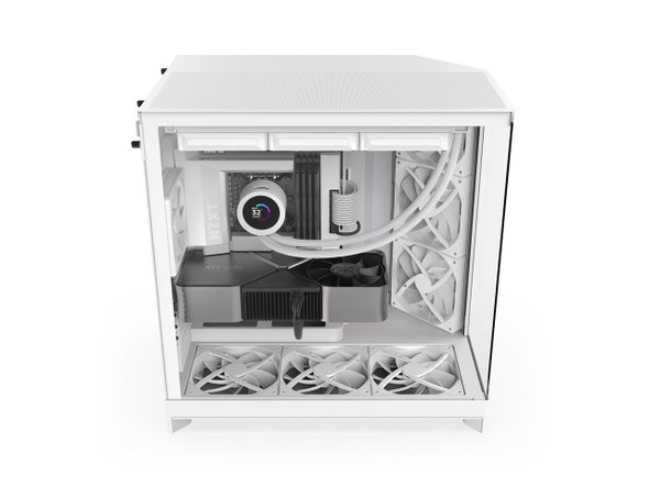 NZXT H9 Flow (2025) CM-H92FW-01 Large Dual-Chamber ATX Mid-Tower - White