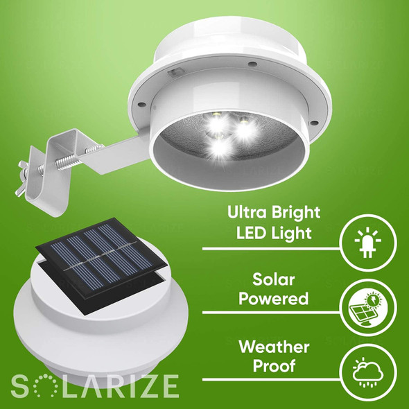 BRIGHTOLOGY Solarize Waterproof Outdoor Solar Lights 4 Lights BO-SO1230001-04