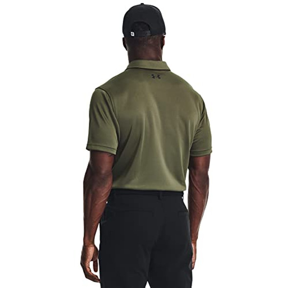 Under Armour Men's Tech Golf Polo Marine OD Green/Black Size XL New