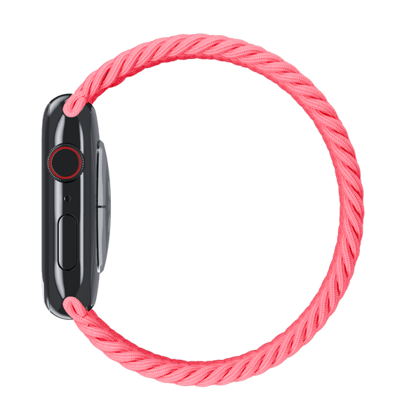 APPLE WATCH BAND BRAIDED SOLO LOOP 41MM, SIZE 3 - GUAVA