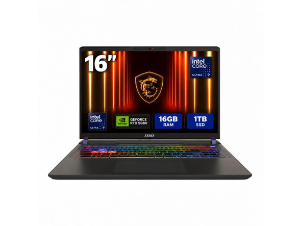 MSI Vector - LCD 16" QHD+ GeForce RTX 5080 Laptop GPU - Intel Core Ultra 9 275HX