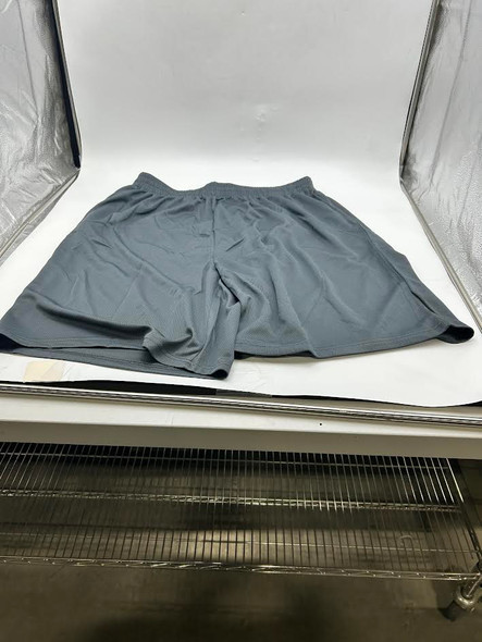 SQUARE METER MEN'S BASIC SOLID BREATHABLE SHORTS - SIZE: MEN 3XL - CHARCOAL New