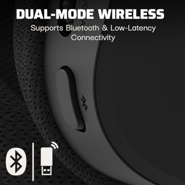 PDP PHANTOM AIR DUAL-MODE WIRELESS GAMING HEADSET - OFFICIALLY LICENSED: BLACK