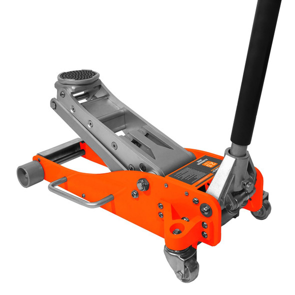 JACK BOSS 3 TON LIGHTWEIGHT ALUMINUM SERVICE JACK WITH DOUBLE PUMP - RED