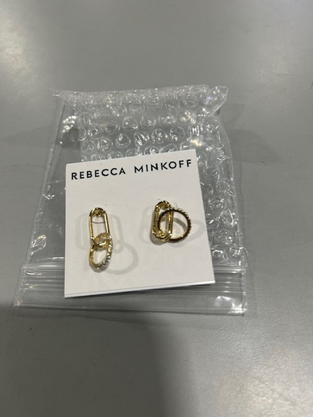 REBECCA MINKOFF GOLD EARINGS - GOLD New REBECCA MINKOFF GOLD EARINGS - GOLD New