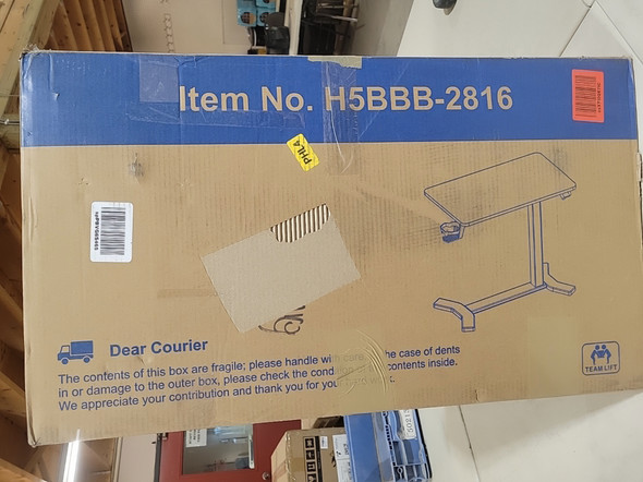 FLEXISPOT H5BBB-2816 ADJUSTABLE OVERBED BEDSIDE TABLE BLACK - BLACK