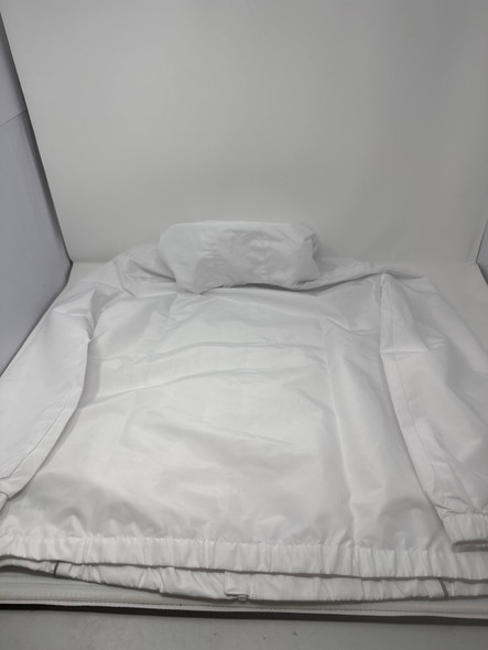 SPYDER WHITE ZIP-UP HOODIE, FITTED - SIZE: WOMEN MEDIUM - WHITE