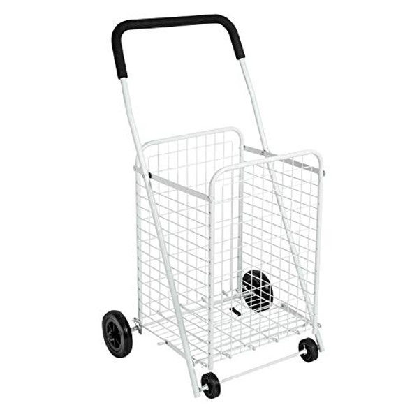 HONEY-CAN-DO WHITE FOUR WHEEL UTILITY CART, 36.875X21.25X16.75 CRT-01513 - WHITE New