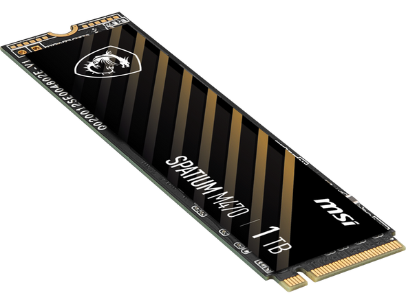 MSI SPATIUM M470 PRO PCIe 4.0 NVMe M.2 2280 1TB PCI-Express 4.0 x4 3D NAND