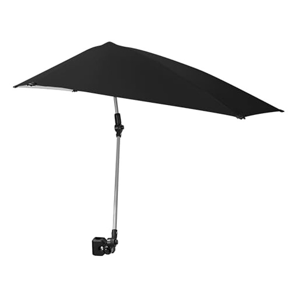 SPORT-BRELLA VERSA-BRELLA SPF 50+ ADJUSTABLE UMBRELLA WITH UNIVERSAL CLAMP BLACK