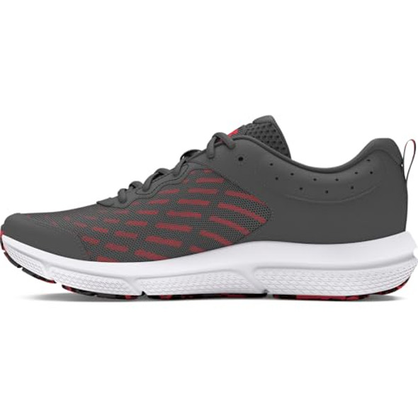 Under Armour Men's Charged Assert10 Athletic Shoes Castlerock/Red Size 12