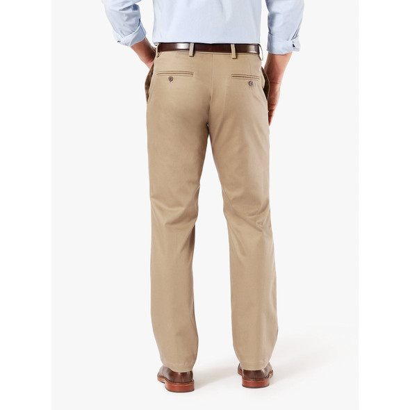 DOCKERS MEN'S SIGNATURE STRAIGHT NO CREASE - SIZE 36WX32L - NEW BRITISH KHAKI New