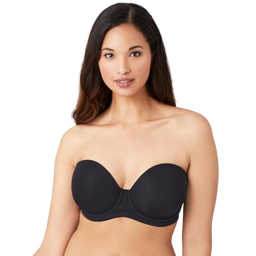 WACOAL WOMEN'S RED CARPET STRAPLESS CONVERTIBLE BRA - SIZE: WOMEN 34D - BLACK New