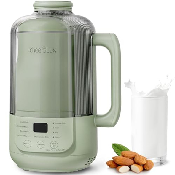 CHEERSLUX 9 IN 1 NUT MILK MAKER MACHINE, 40OZ, LIGHT GREEN