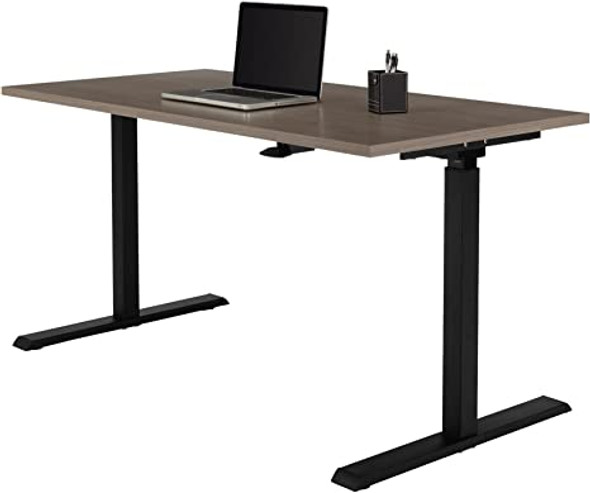 Realspace Magellan Pneumatic Height-Adjustable Standing Desk 60"W 119694 - Gray