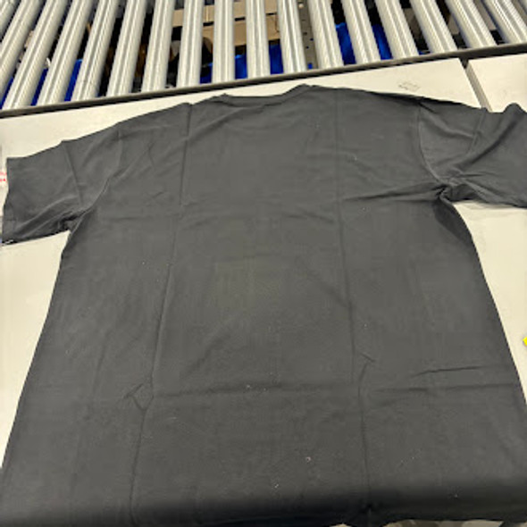 BLUE ICE PLAIN SHORT SLEEVE T-SHIRT - SIZE: MEN 2XL - BLACK New