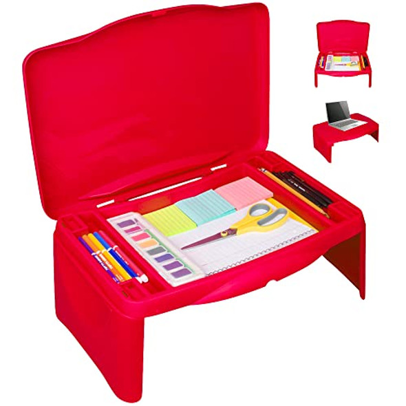 GENERIC AEROLIFE FOLDING LAP DESK FOLDABLE TABLE FOR WORK STUDY GAMING RED